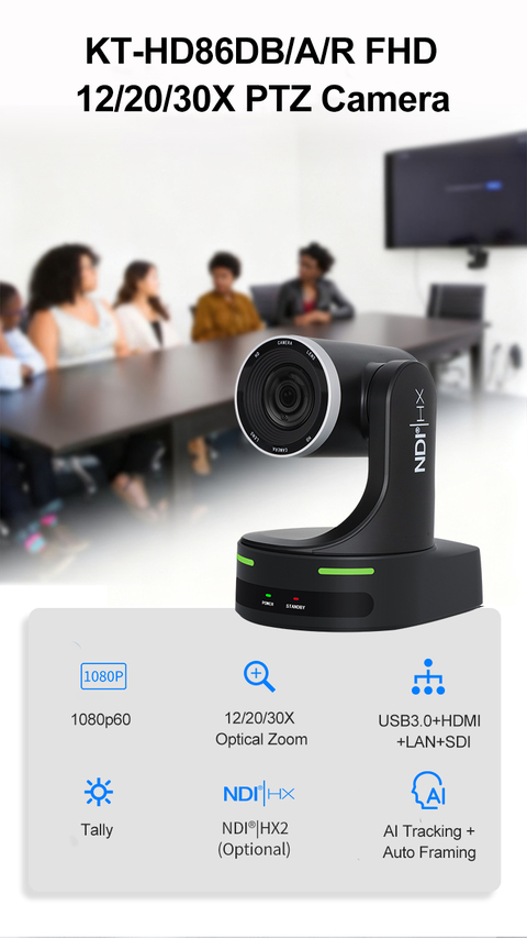 Caméra PTZ (30X) KT- HD86DBN HDKATOV
